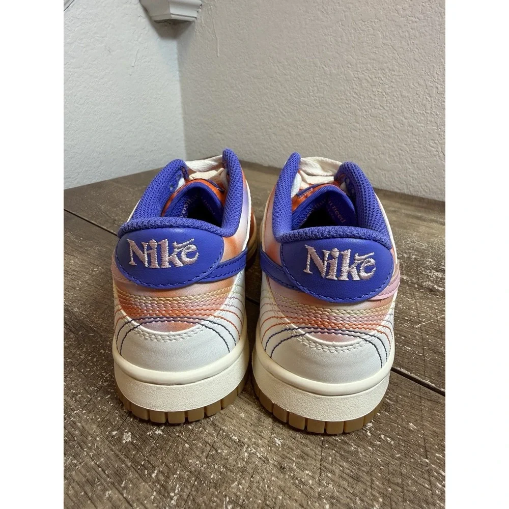Nike Dunk Low FN0600-801 Orange Pink Purple Sneakers Youth 5Y Womens 6.5